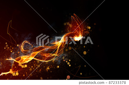 Bright Fiery Butterfly Bright Fiery Butterfly 87233378