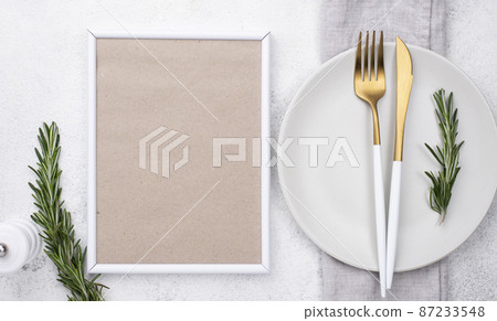 plate with cutlery frame table plate with cutlery frame table 87233548