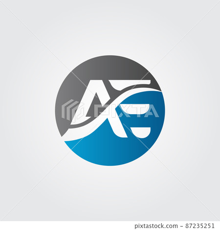 Initial AE letter Logo Design vector Template.... - Stock Illustration ...