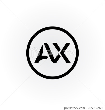 Initial AX letter Logo Design vector Template. Creative Letter AX Logo Design 87235269