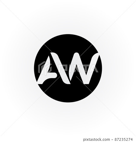 Premium Vector | Aw initial letter logo design