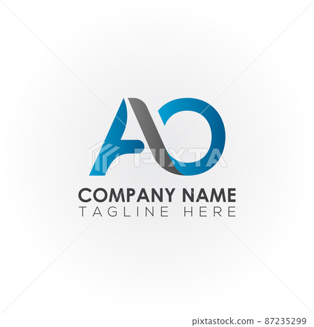 Initial AO letter Logo Design vector Template. Creative Letter AO Logo Design Initial AO letter Logo Design vector Template. Creative Letter AO Logo Design 87235299