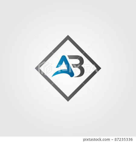 Initial AB letter Logo Design vector Template. Creative Letter AB Logo Design 87235336