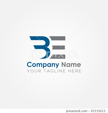 Initial BE Letter Logo With Creative Modern Business Typography Vector Template Initial BE Letter Logo With Creative Modern Business Typography Vector Template 87235613