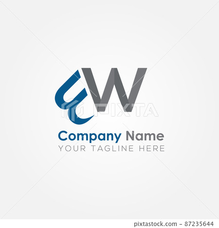 Initial BW Letter Logo With Creative Modern Business Typography Vector Template Initial BW Letter Logo With Creative Modern Business Typography Vector Template 87235644