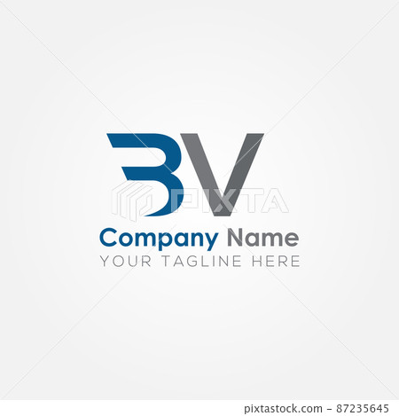 Initial BV Letter Logo With Creative Modern Business Typography Vector Template Initial BV Letter Logo With Creative Modern Business Typography Vector Template 87235645