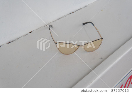 Polyrazaionic glasses sailing yacht, holiday eck vessel luxury bahamas. Bow leaving carnival, journey tourists seascape cruise liner lifeboat lower deck drone 87237013