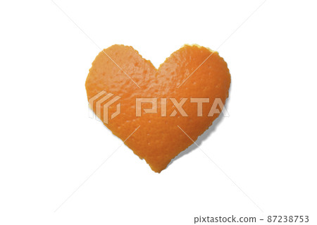 Please use it as a real heart-shaped orange and orange day icon. 87238753