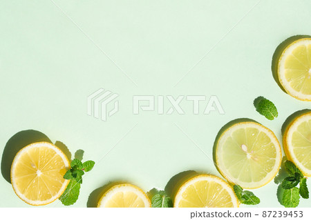 Lemon background material Lemon background material 87239453