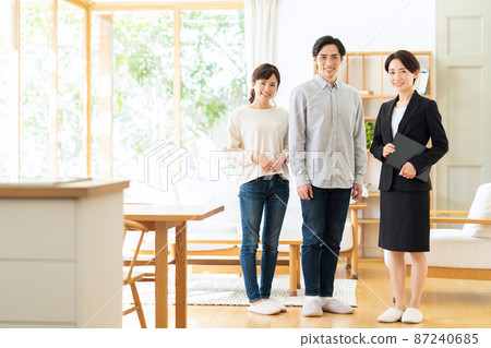 Business real estate couple couple family consultant planner living 87240685