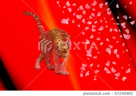 櫻花和老虎! !! 櫻花和老虎! !! 87240905