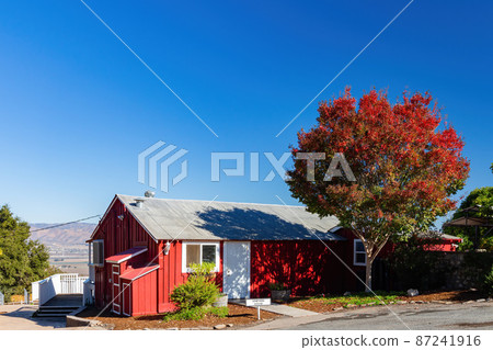 Sunny view of the farm landscape of Salinas Valley Sunny view of the farm landscape of Salinas Valley 87241916