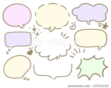 手寫線藝術氣球顏色集 87242150