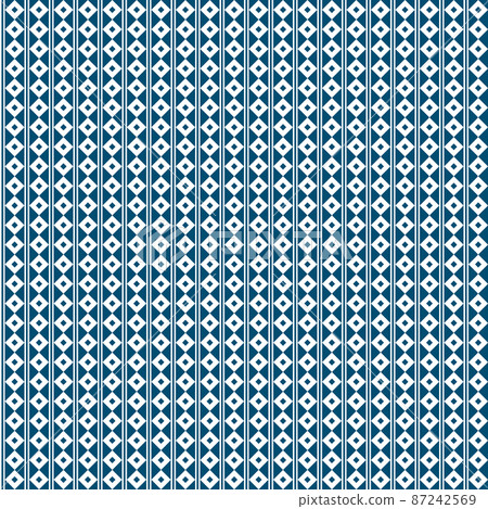 Japanese pattern background, nail pulling connection, blue 87242569