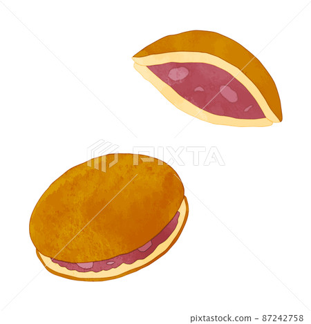 銅鑼燒水彩風格 87242758