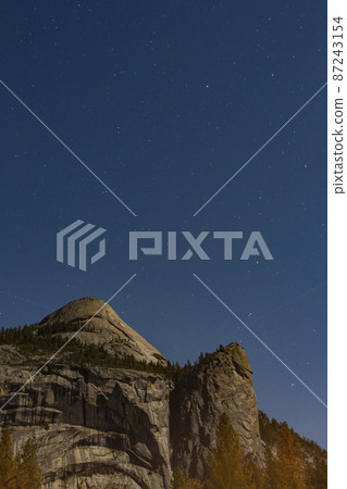 Night view of the North Dome of Yosemite National Park 87243154