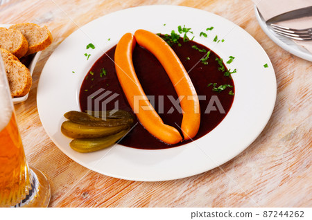 Wiener sausages with goulash sauce Wiener sausages with goulash sauce 87244262