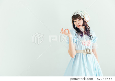 Lolita fashion woman Cosplay signing OK 87244637