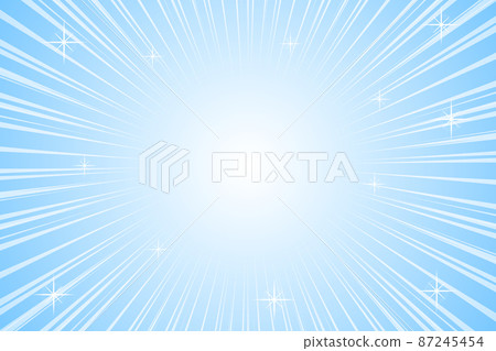 藍色背景閃光上的白色集中線 87245454