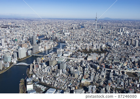 View of the Sky Tree from around Eiyo 87246080