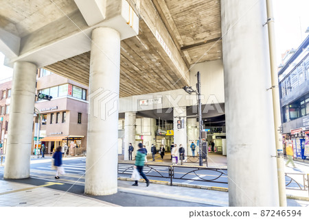 Cityscape of Meguro-ku, Tokyo Metropolitan University Station 87246594