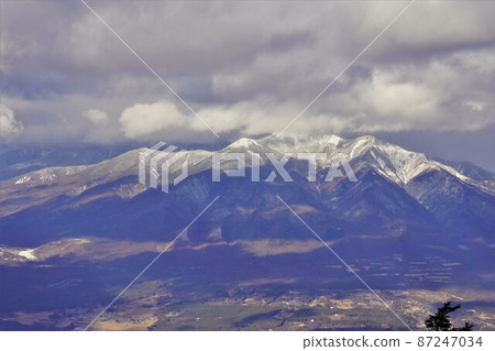 從黑戶嶺看冬天的開駒山阿嘉山 從黑戶嶺看冬天的開駒山阿嘉山 87247034