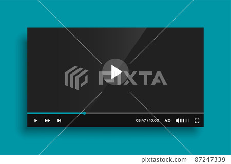 social media video player template design 87247339