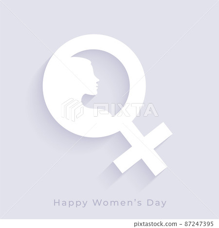 minimalist womens day celebration card design 87247395
