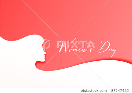 happy womens day greeting design background 87247463