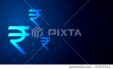 digital rupee concept background with rupee symbol digital rupee concept background with rupee symbol 87247541