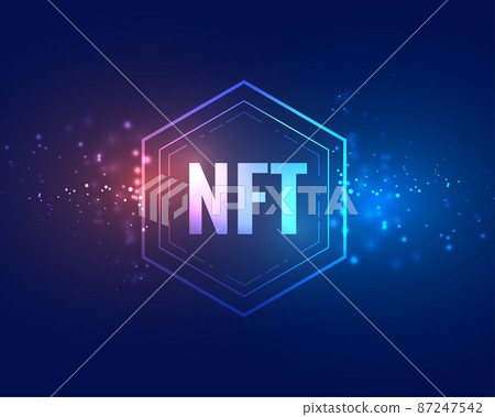 digital non-fungible token concept background digital non-fungible token concept background 87247542