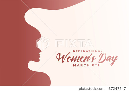creative womens day greeting flat card design creative womens day greeting flat card design 87247547