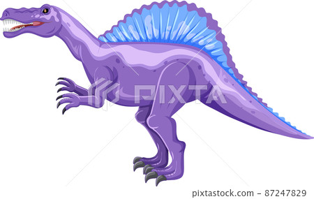 Spinosaurus dinosaur on white background Spinosaurus dinosaur on white background 87247829
