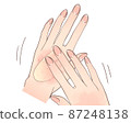 Hand painting hand 87248138