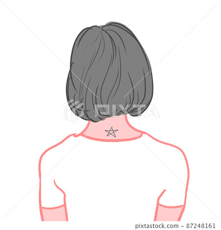 紋身後頸 87248161