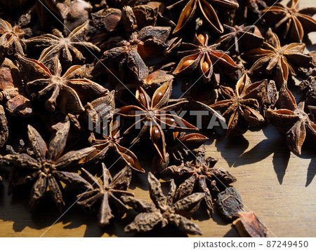 dried spice star anise hall, food, octagonal incense dried spice star anise hall, food, octagonal incense 87249450