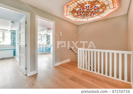 Bright interior design of a luxury house 87250738