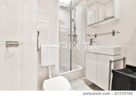 White ceramic toilet bowl with water tank White ceramic toilet bowl with water tank 87250784