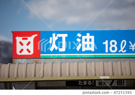 Information board for kerosene sales 87251393