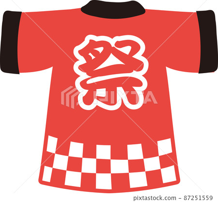 Summer festival happi coat _ red Summer festival happi coat _ red 87251559