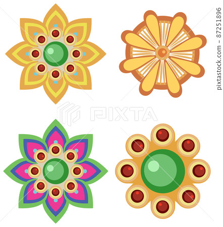 Four pattern of mandala design Four pattern of mandala design 87251896