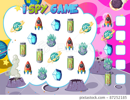 Math counting game template of space 87252185