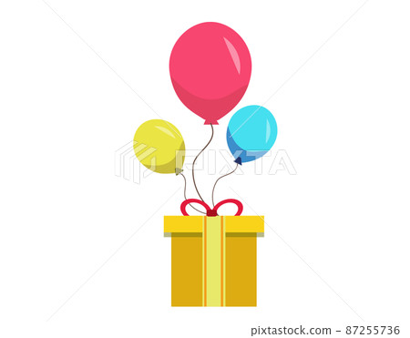 Present Box Balloon Illustration / Gifts / Gifts Present Box Balloon Illustration / Gifts / Gifts 87255736