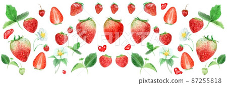 Watercolor illustration of fresh strawberries,... - Stock Illustration ...