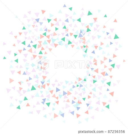 Confetti frame on white background 87256356