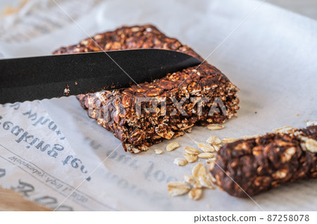 Handmade oatmeal bar 87258078