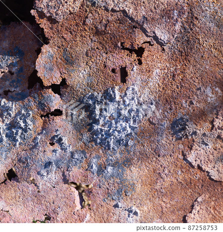 Metal rusted wall texture surface natural color use for background Metal rusted wall texture surface natural color use for background 87258753