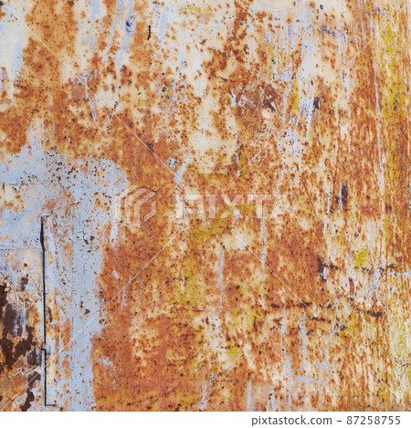 Metal rusted wall texture surface natural color use for background Metal rusted wall texture surface natural color use for background 87258755