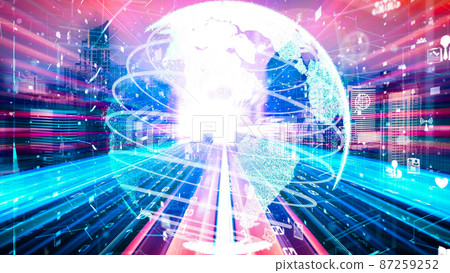 Futuristic global social media, people network and tacit digital data sharing Futuristic global social media, people network and tacit digital data sharing 87259252