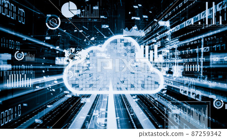 Cloud computer and online data storage with tacit intelligent sharing software 87259342